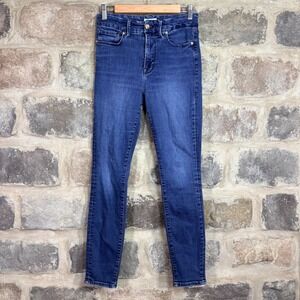 Good‎ American Good Legs High Rise Skinny Jeans Blue Wash Woman's Size 6 28